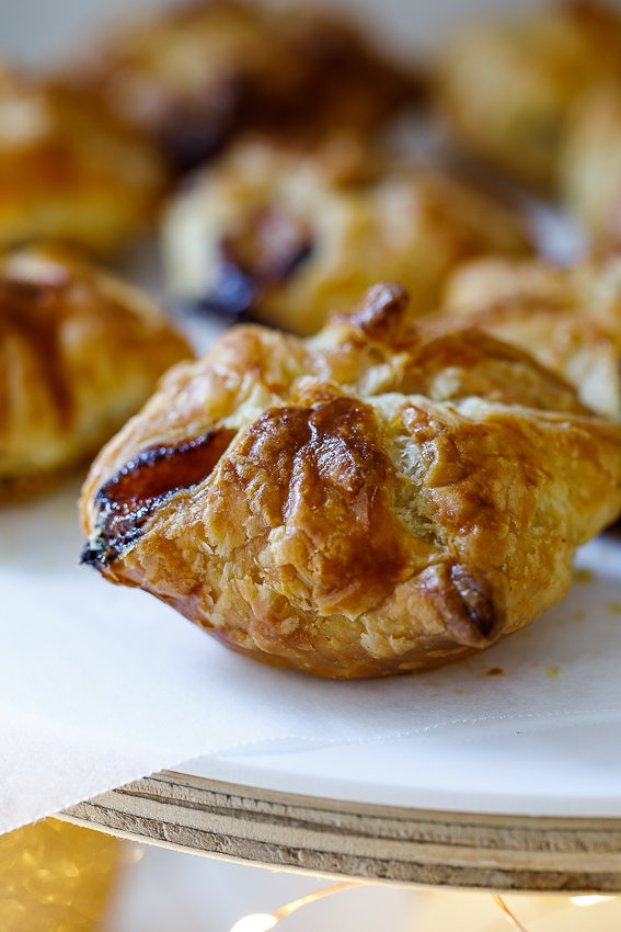 Easy cranberry and Brie pastry puffs