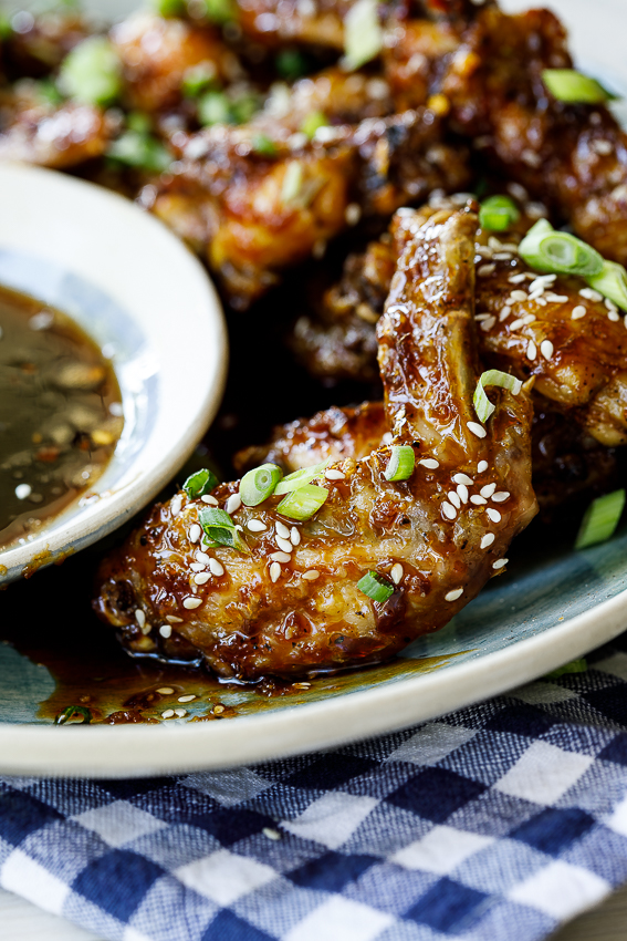 Asian baked chicken wings