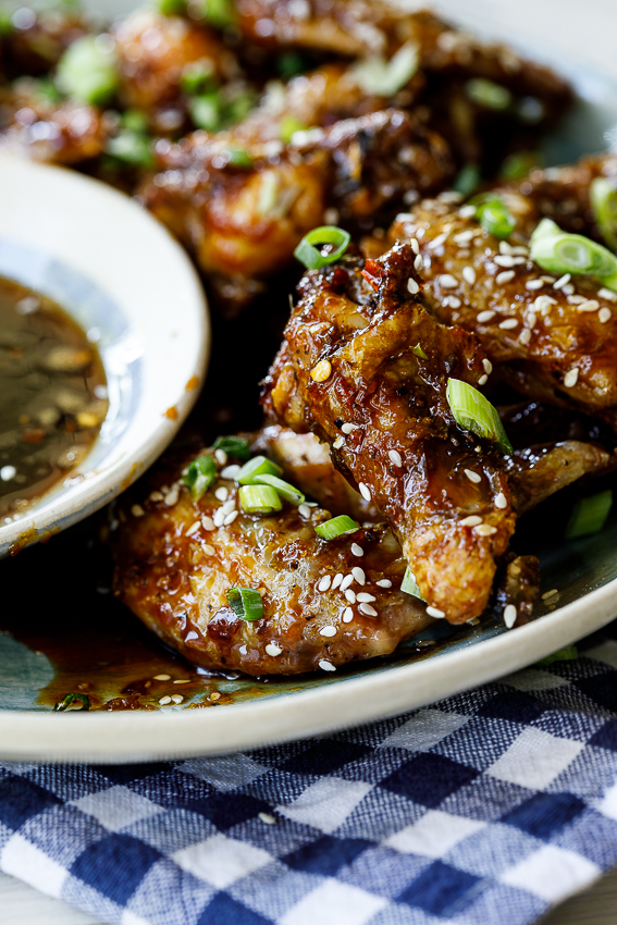 Asian baked chicken wings