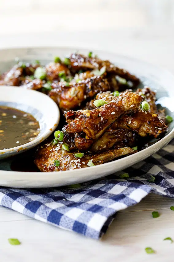 Asian baked chicken wings