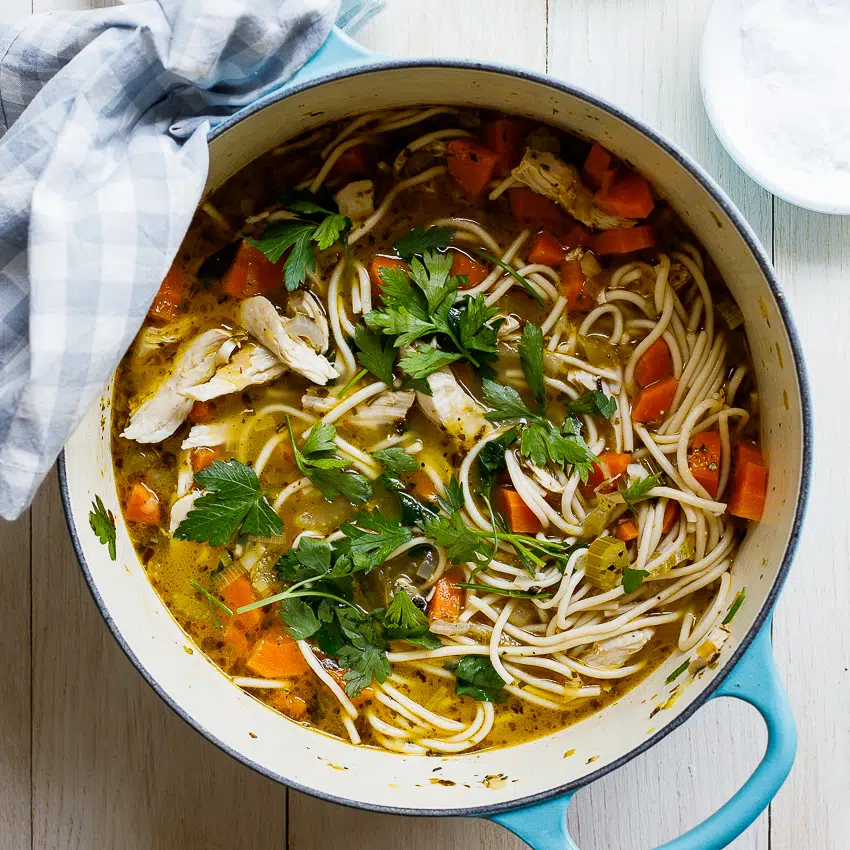 Easy chicken noodle soup recipe