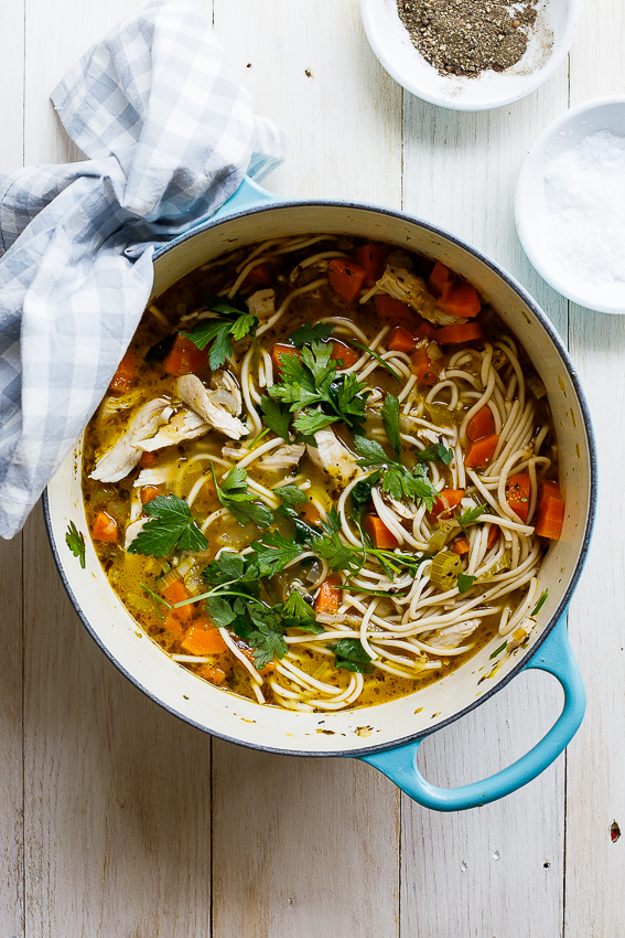 Easy chicken noodle soup recipe