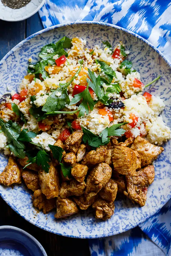 Moroccan chicken couscous salad