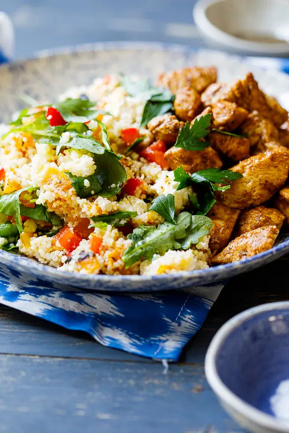 Moroccan chicken couscous salad