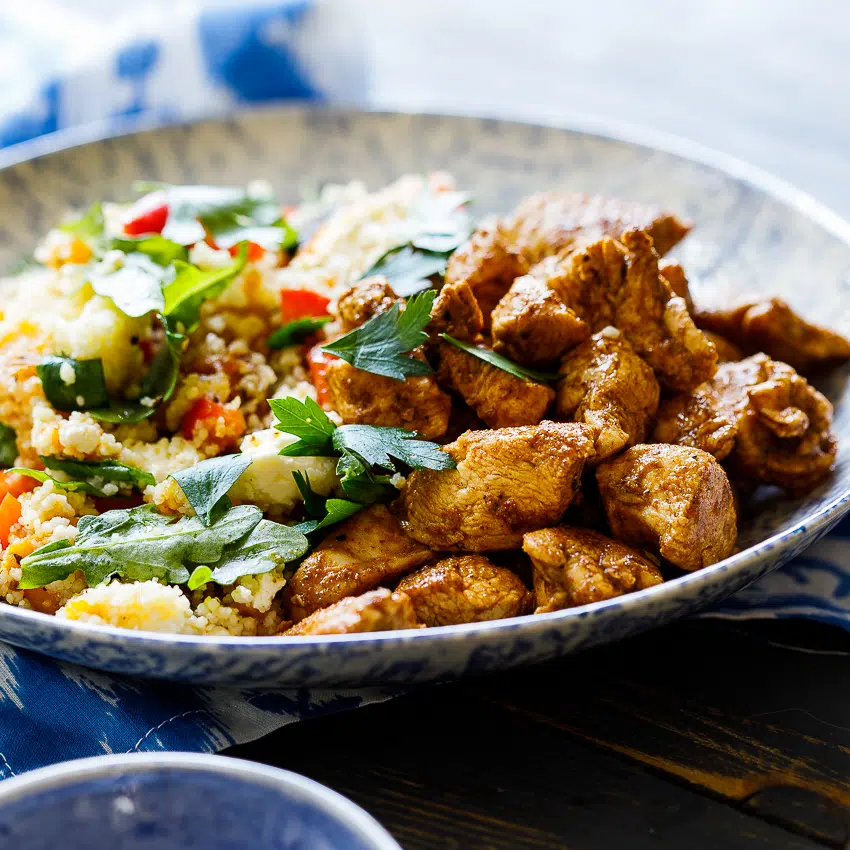 Moroccan chicken couscous salad
