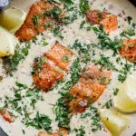 Creamy garlic butter salmon