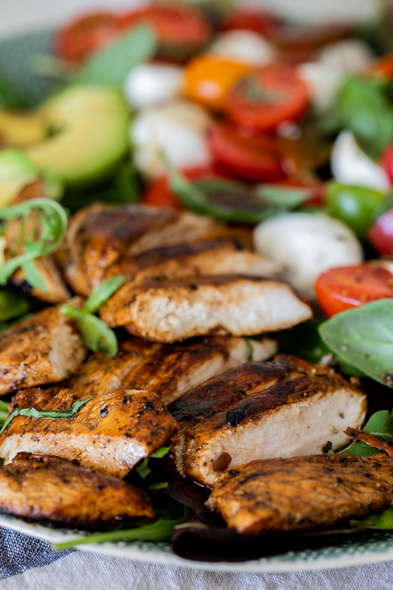 Chicken Caprese salad