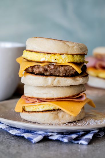 Make-ahead freezer breakfast sandwiches