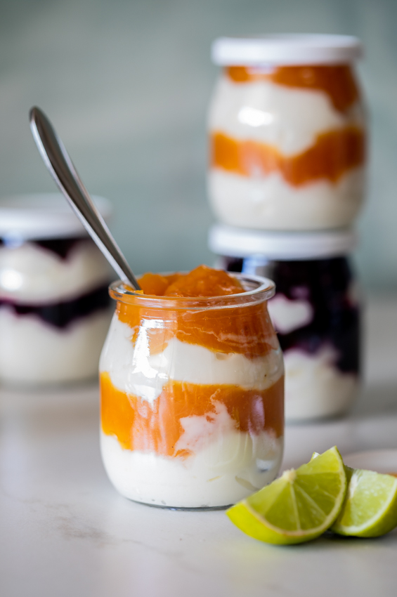 Easy tropical breakfast yogurt cups