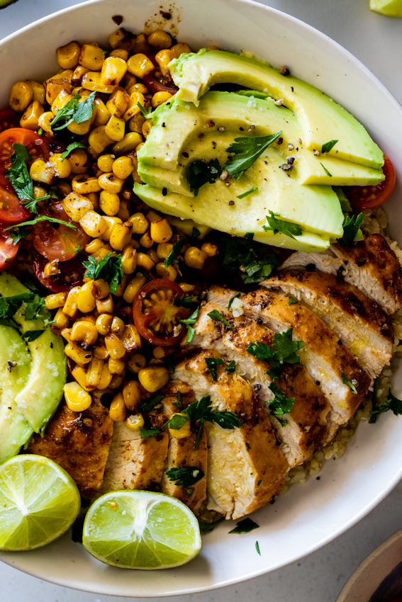 Bulgur & quinoa lunch bowls recipe