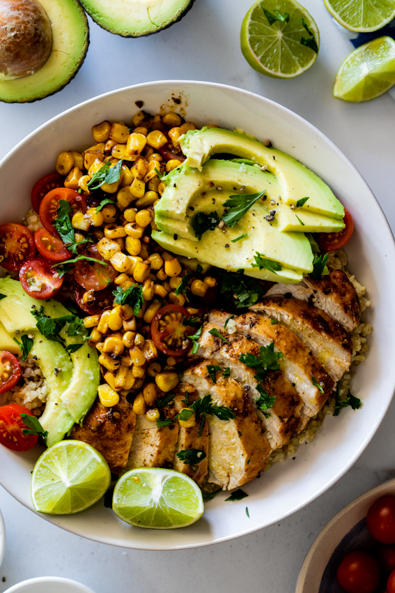 Mexican lunch bowls