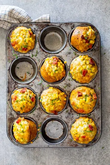 Bacon corn muffins