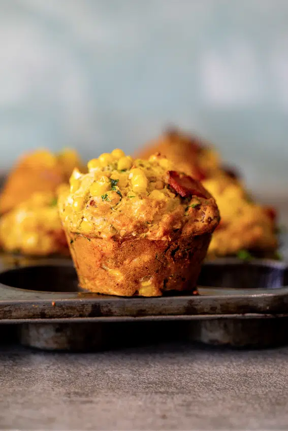 Bacon corn muffins
