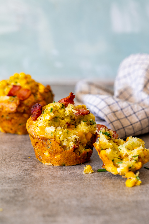 Bacon corn muffins