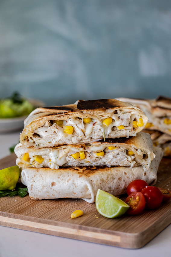 Easy chicken corn crunchwraps