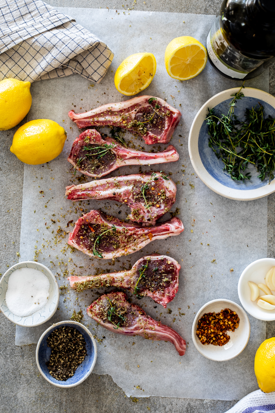 Easy lemon-garlic lamb chops