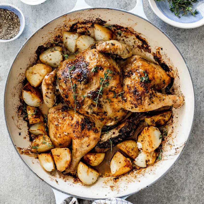 Lemon herb roast chicken