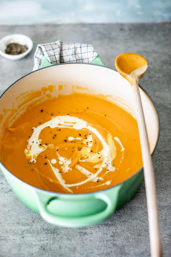 Honey roasted butternut squash soup