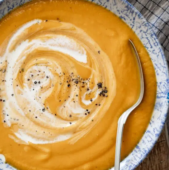 Honey roasted butternut squash soup
