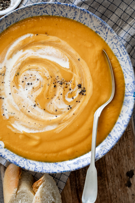 Honey roasted butternut squash soup