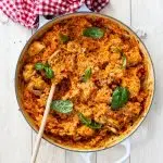 One pot tomato basil chicken and rice