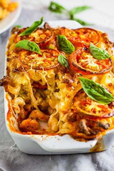 Caprese mac and cheese