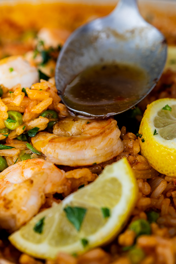 Easy garlic butter shrimp and rice