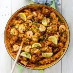 Easy garlic butter shrimp and rice