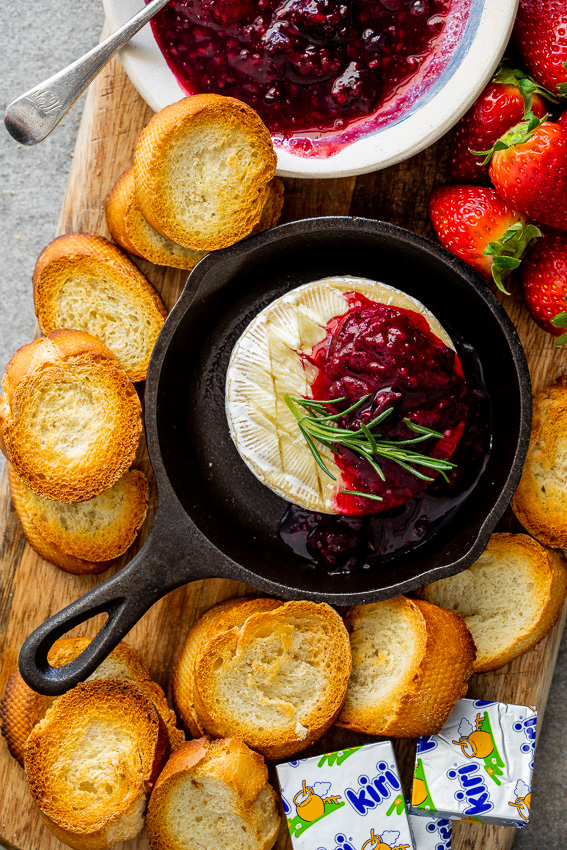 Berry baked Brie