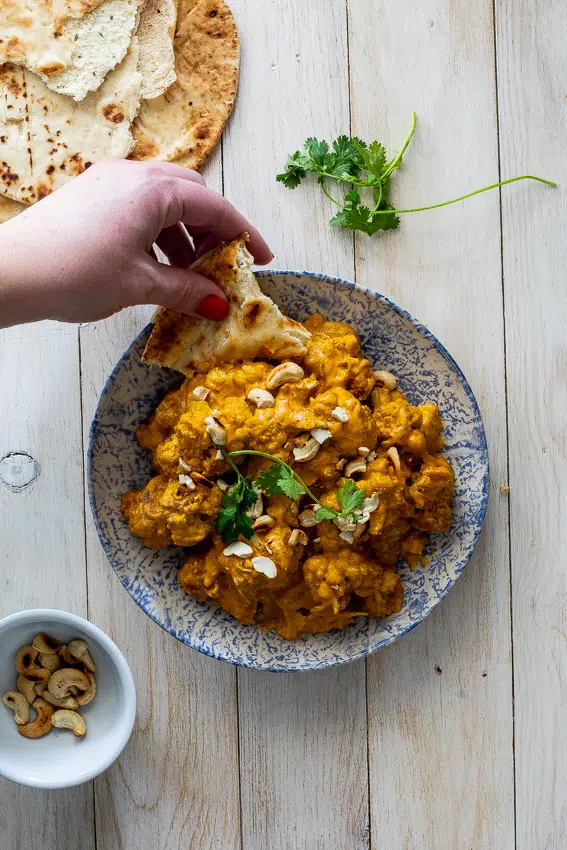 Cauliflower korma curry