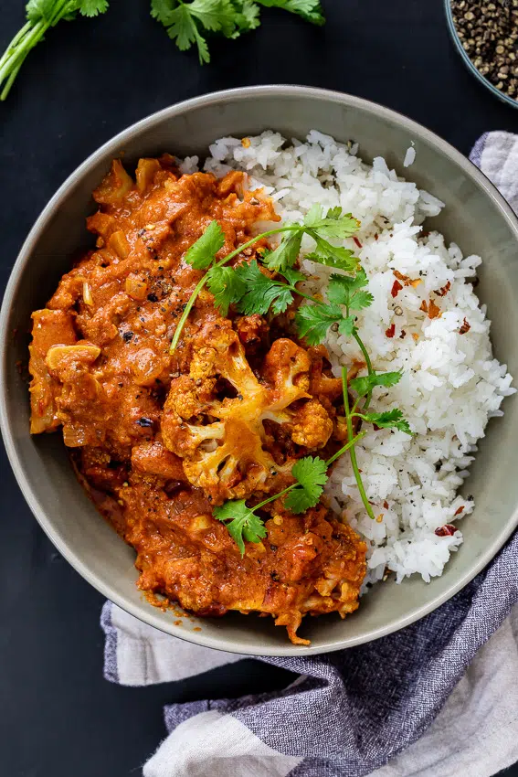 Cauliflower tikka masala