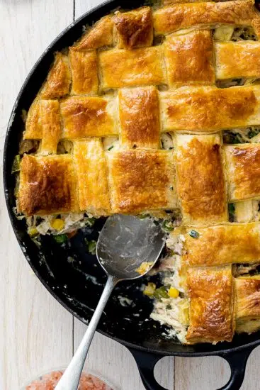 Leftover turkey pot pie