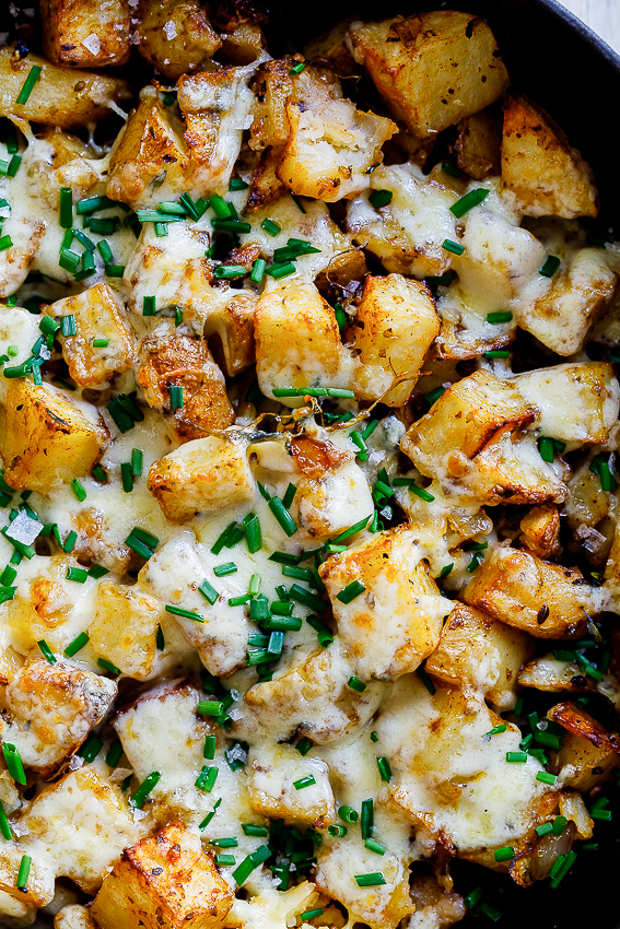 Cheesy breakfast potatoes