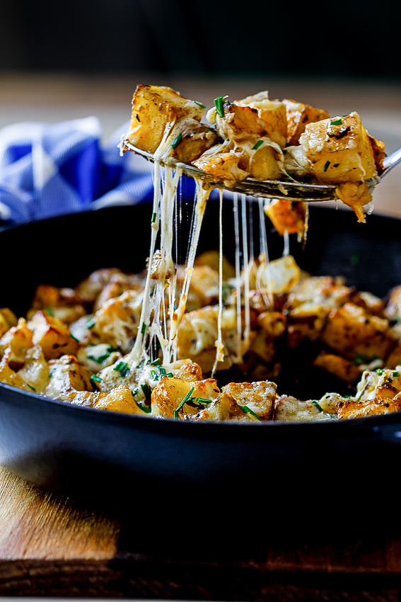 Cheesy breakfast potatoes