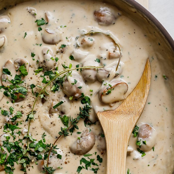 Creamy mushroom sauce