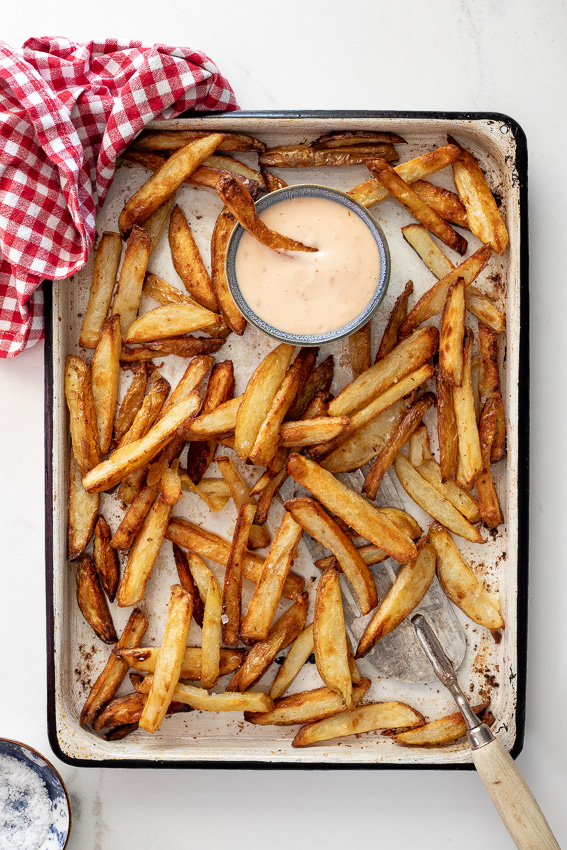 Mini Hasselback Fries - Happy Veggie Kitchen