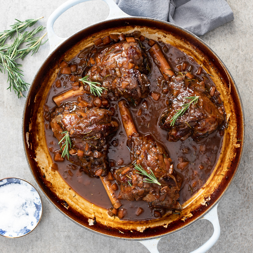 Slow Braised Lamb Shanks Simply Delicious