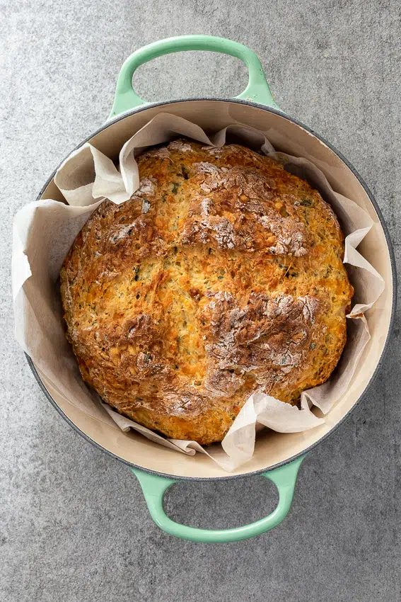 Cheese and herb Irish soda bread