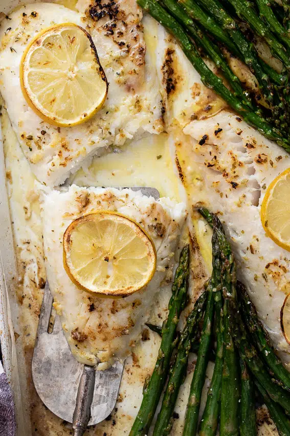 Easy lemon butter baked fish