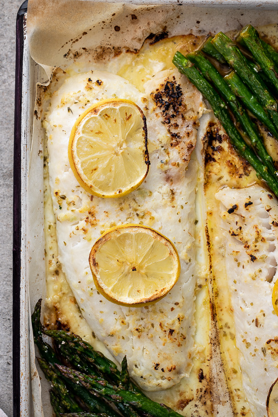 Easy lemon butter baked fish