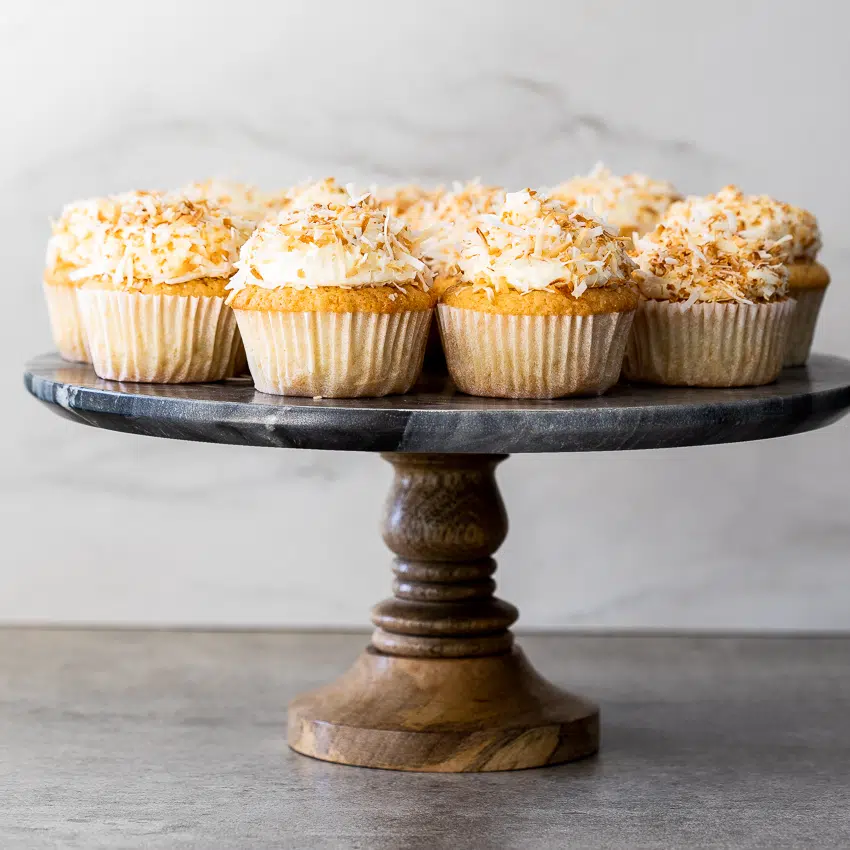 Toasted coconut cupcakes