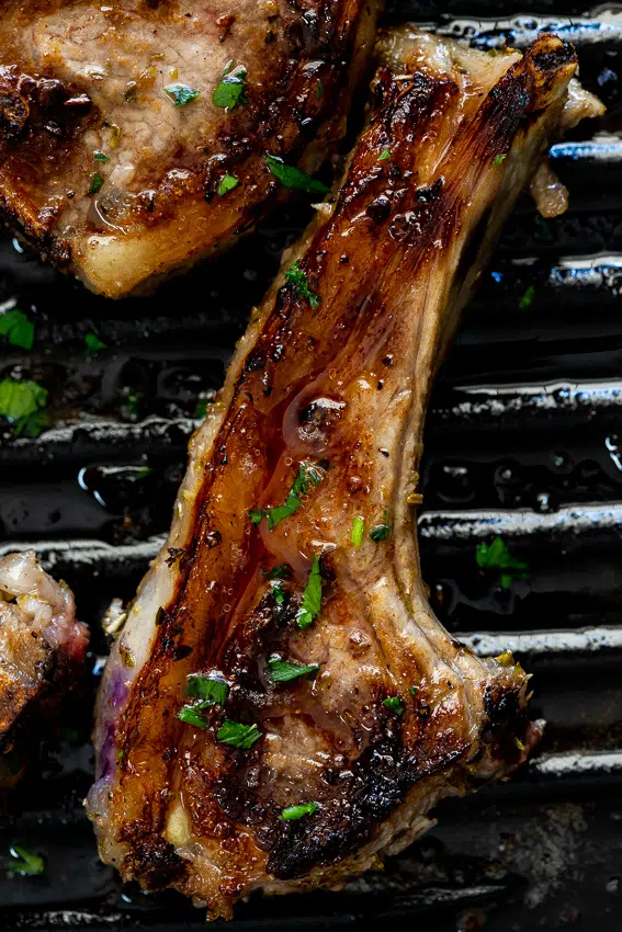 Greek lab chops on the grill