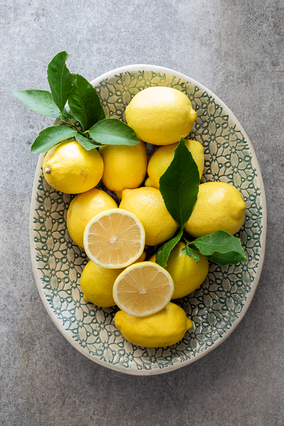 Lemons in a bowl