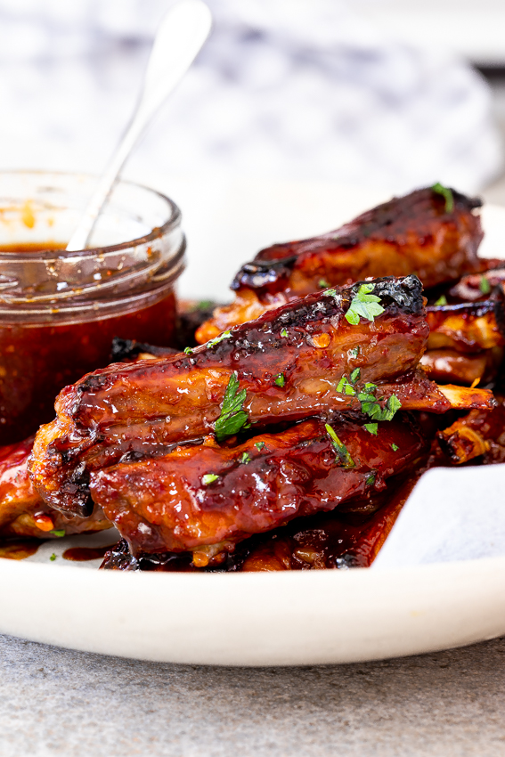 Easy sticky lamb ribs