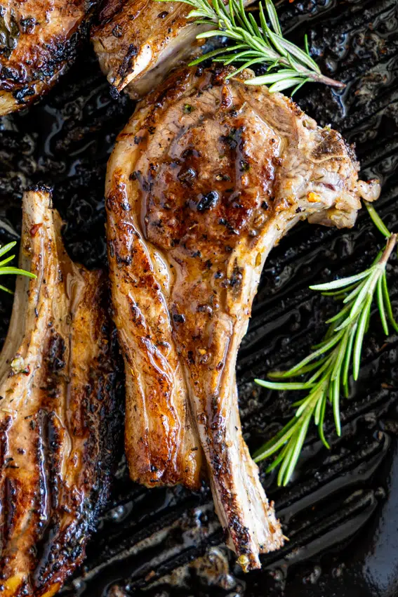 Easy lemon garlic lamb chops