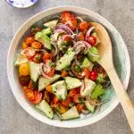 Tomato avocado salad