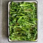 Easy spicy garlic roasted broccoli