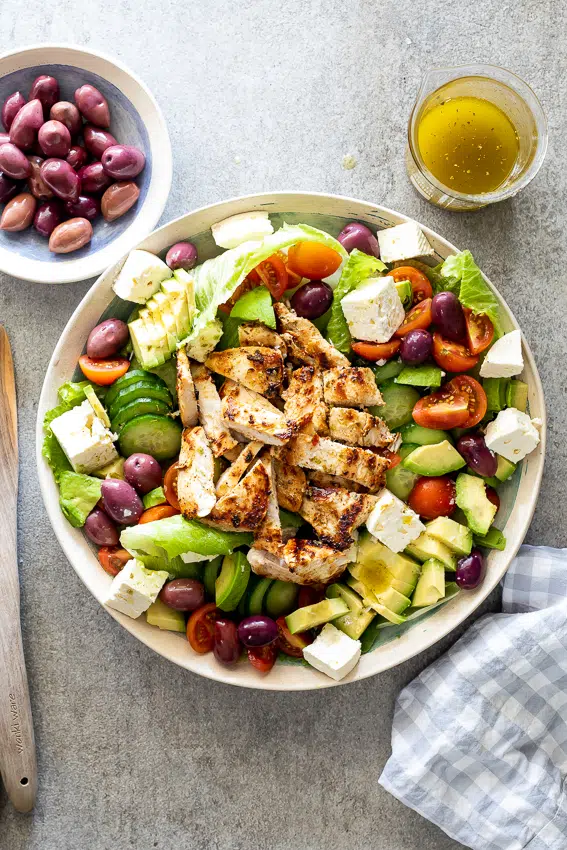 Greek chicken salad