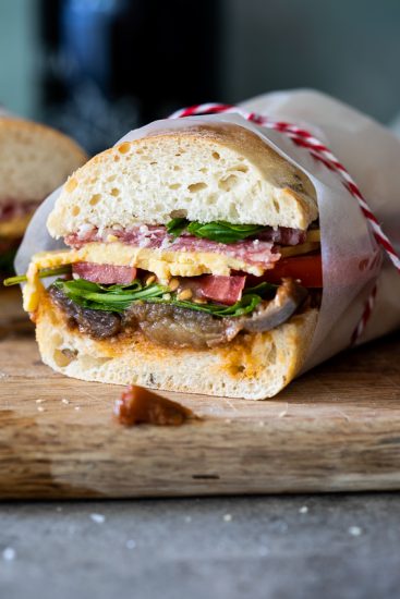 Easy salami sandwich