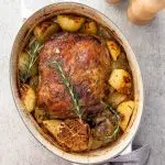 Slow roasted Greek lamb